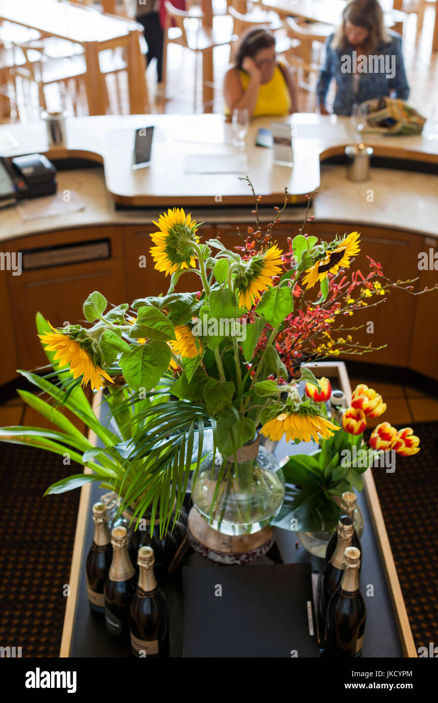 Australien, Victoria, VIC, Yarra Valley, Coldstream, Wein Weinprobe im Weingut Stockfoto