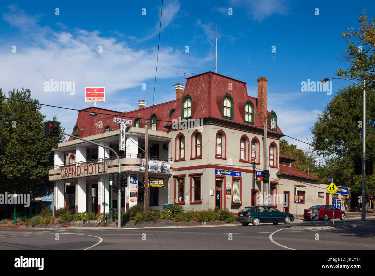 Australien, Victoria, VIC, Yarra Valley, Healesville, das Grand Hotel Stockfoto