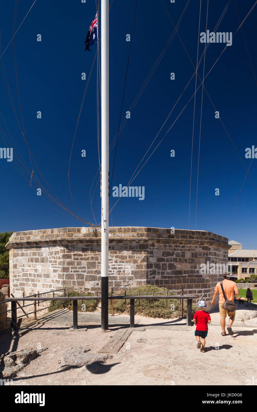 Australien, Western Australia, Freemantle, Arthur Head, Round House, ehemaliges Gefängnis und das älteste Gebäude in Western Australia Stockfoto