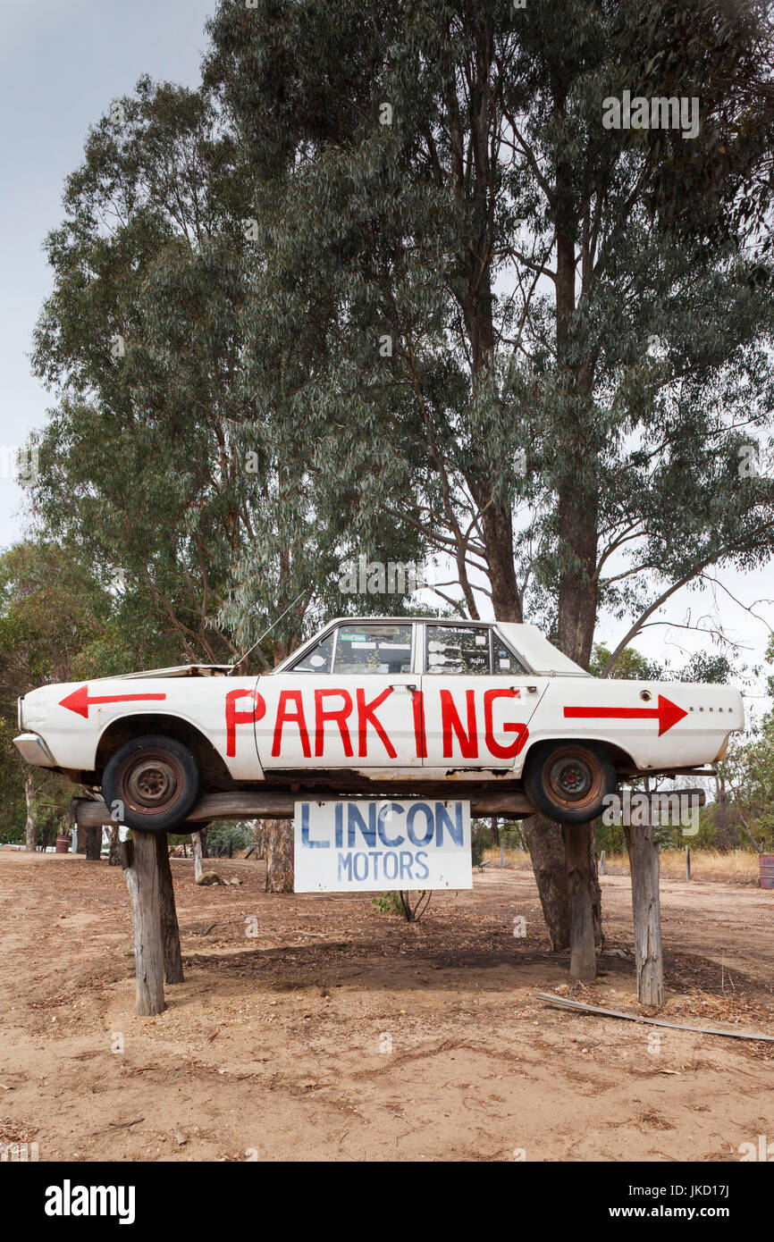 Australien, Western Australia, The Southwest, Boyup Brook, Harvey Dicksons Country Music Centre, Autokennzeichen Stockfoto