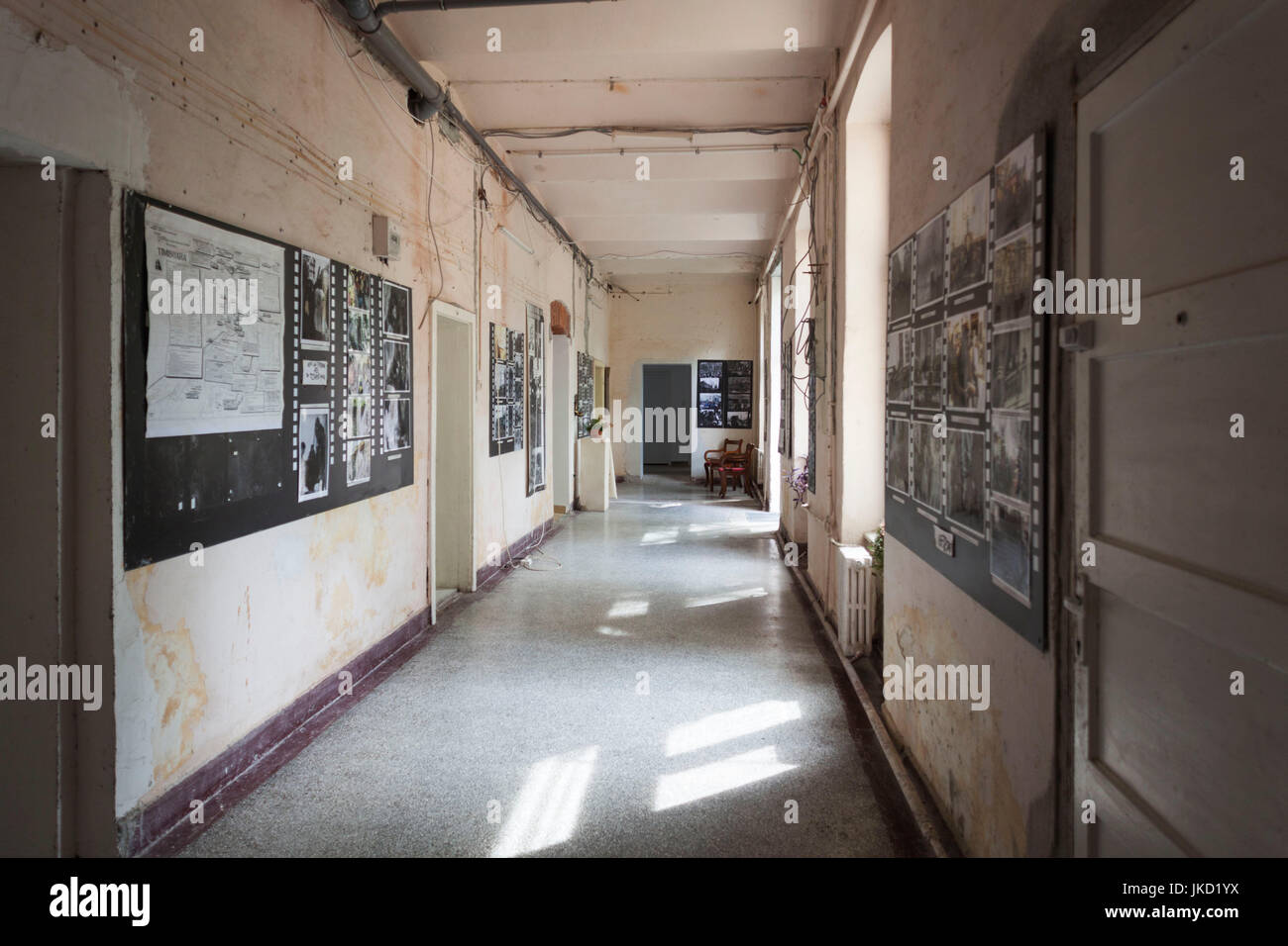 Rumänien, Banat Region, Timisoara, Dauerausstellung von der Revolution von 1989, Innenraum Exponate Stockfoto