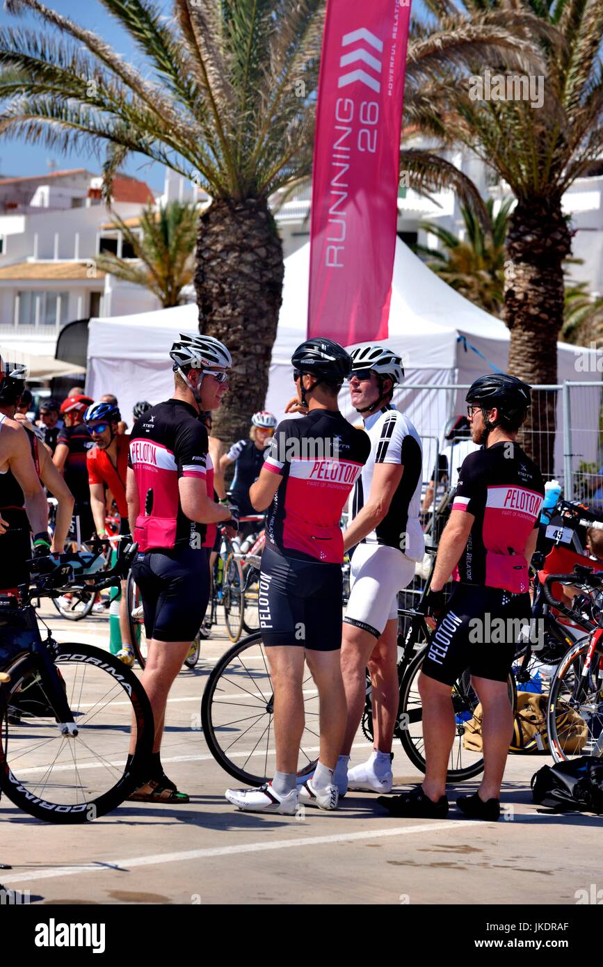 Radsport-Event mit 26 Fornells Menorca Menorca Stockfoto