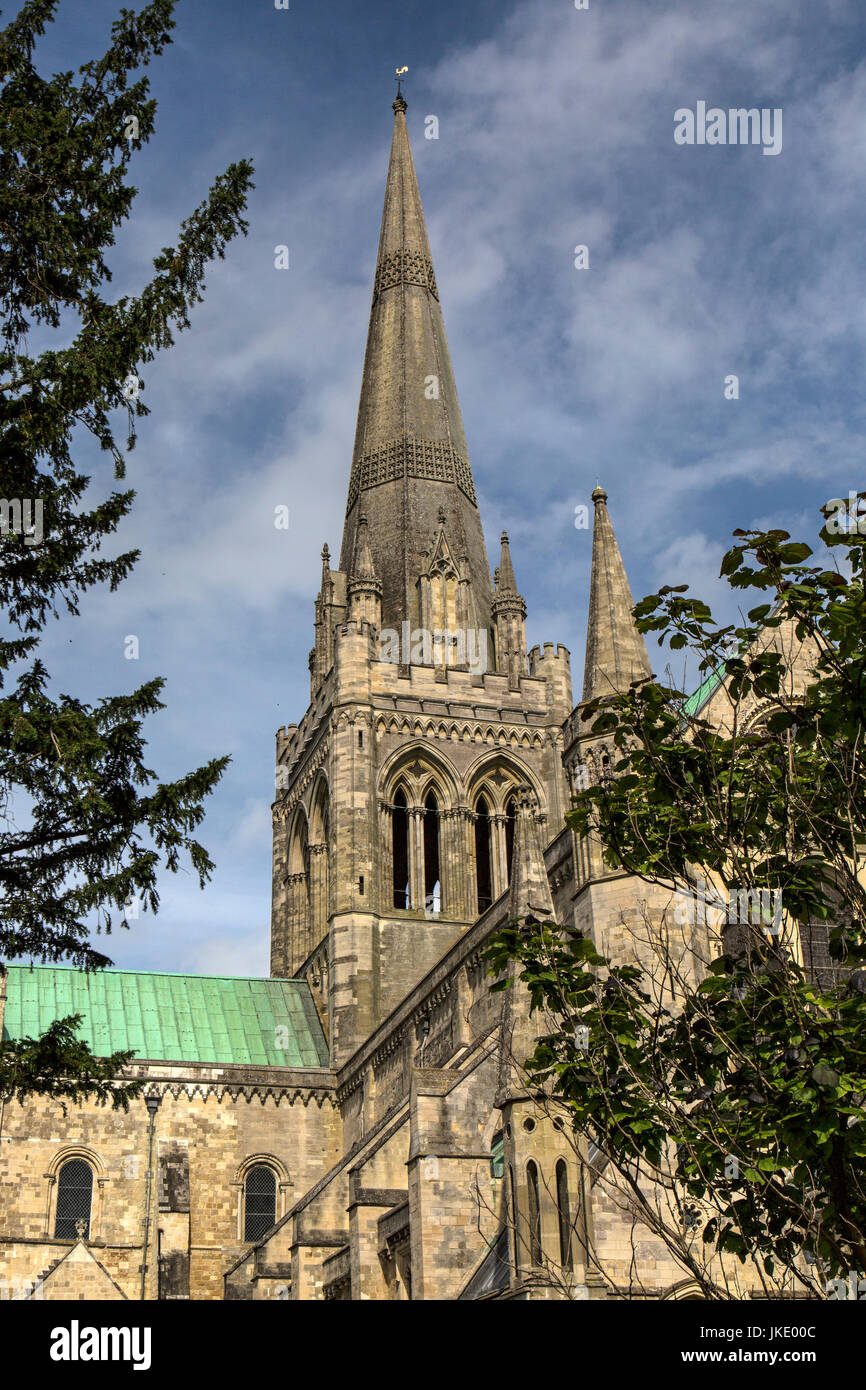 Chichester Kathedrale in England. Stockfoto