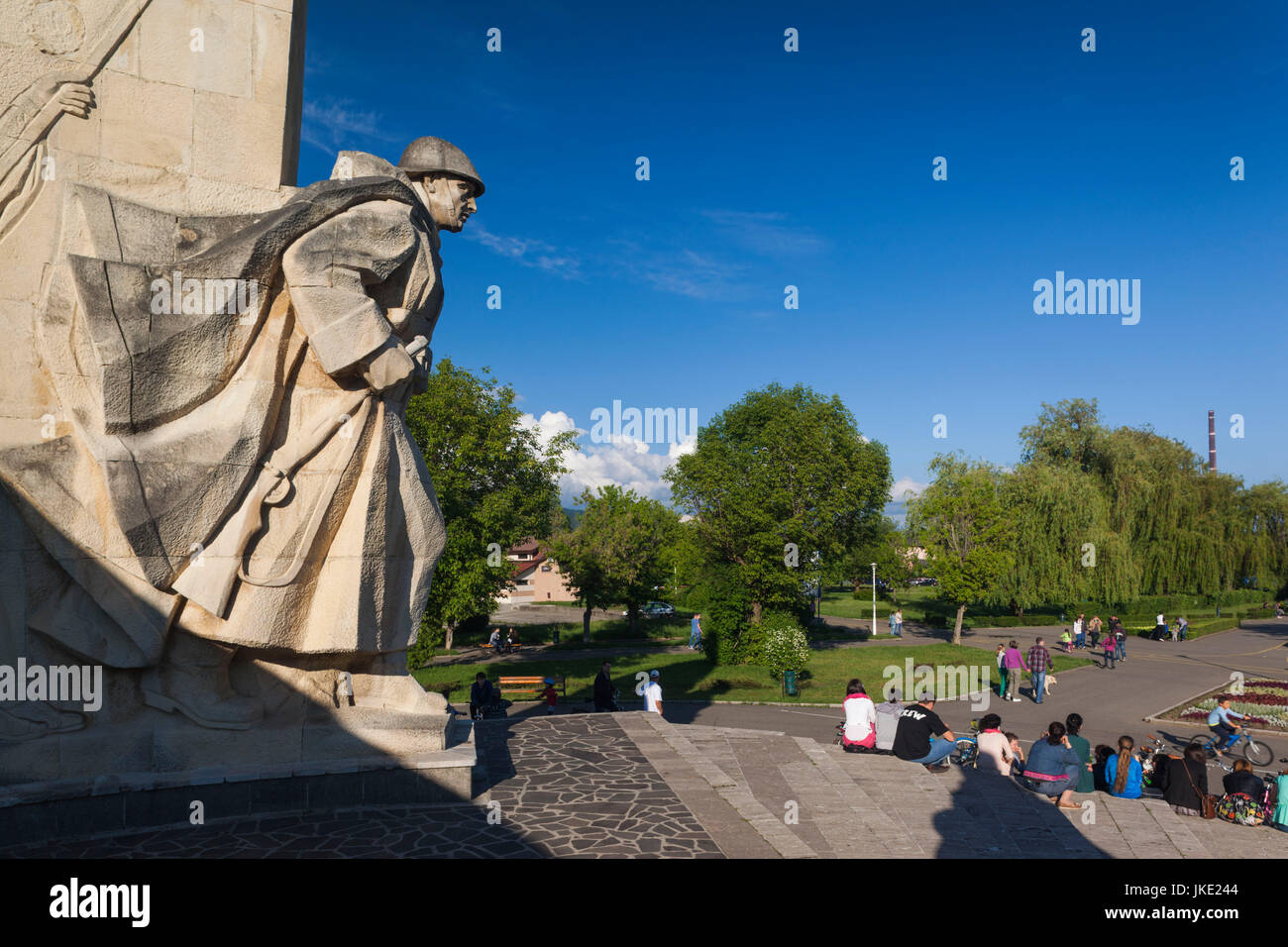 Rumänien, Maramures Region, Baia Mare, rumänischer Soldat-Denkmal Stockfoto