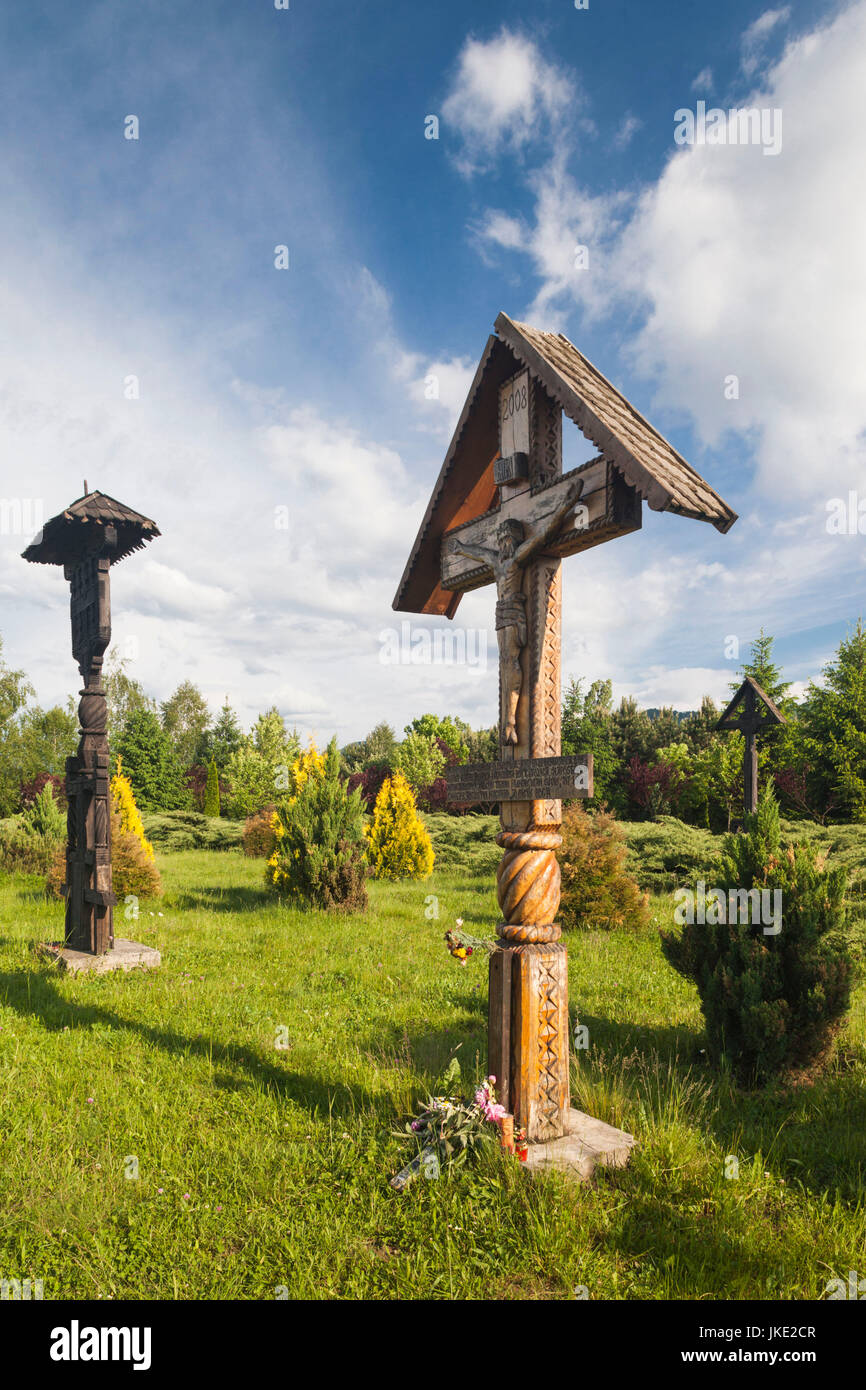 Rumänien, Maramures Region, Sighetu Marmatei, Friedhof der armen Menschen, Ruhestätte von politischen Gefangenen, die in Sighetu Marmatei Gefängnis gestorben Stockfoto