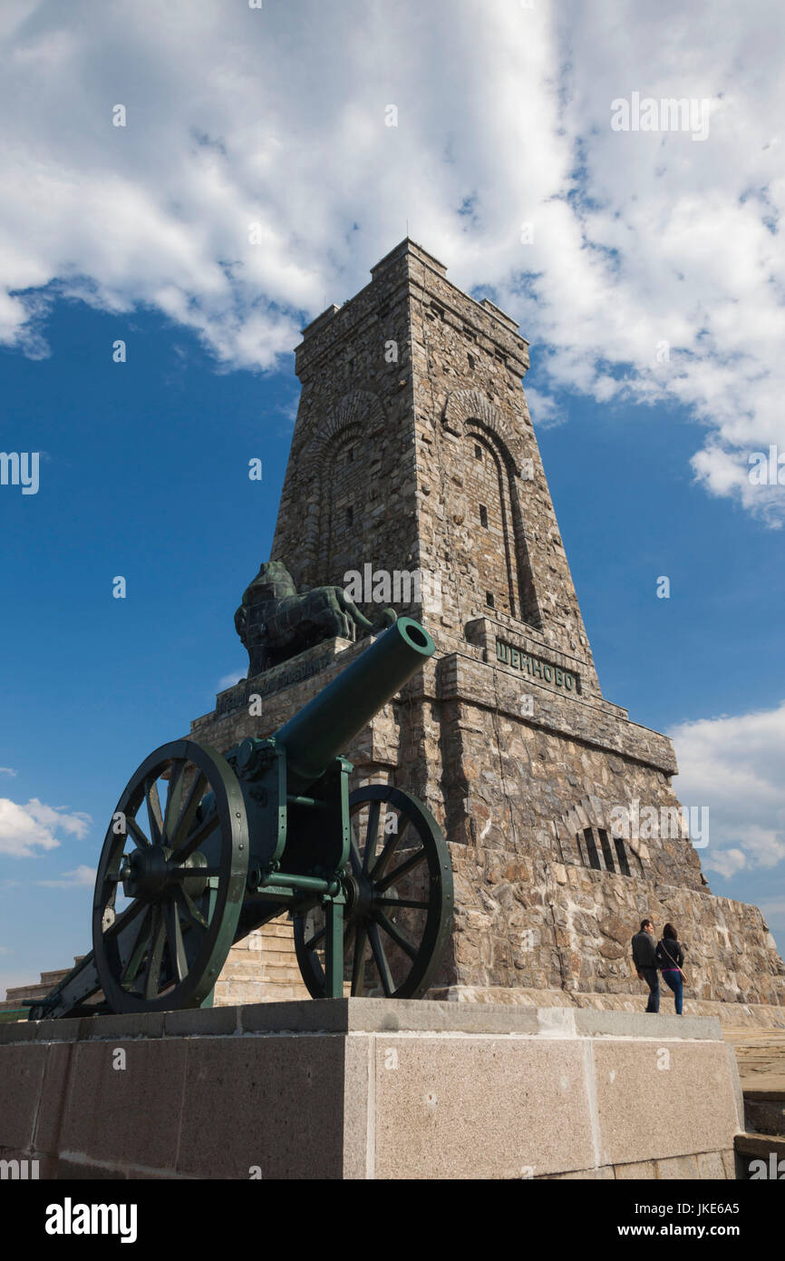 Bulgarien, Mittelgebirge, Shipka, Shipka Pass, Freedom Monument zum Gedenken an Schlacht des Shipka Pass aus dem russisch-türkischen Krieg von 1877 1934 gebaut Stockfoto