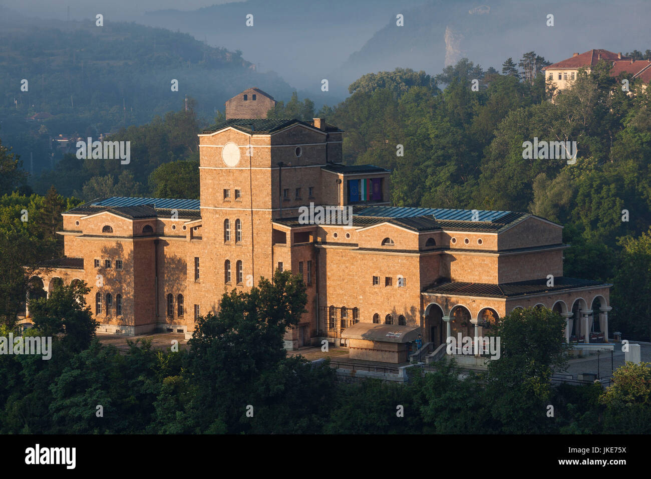 Bulgarien, Mittelgebirge, Veliko Tarnovo, Staatliches Kunstmuseum, dawn Stockfoto