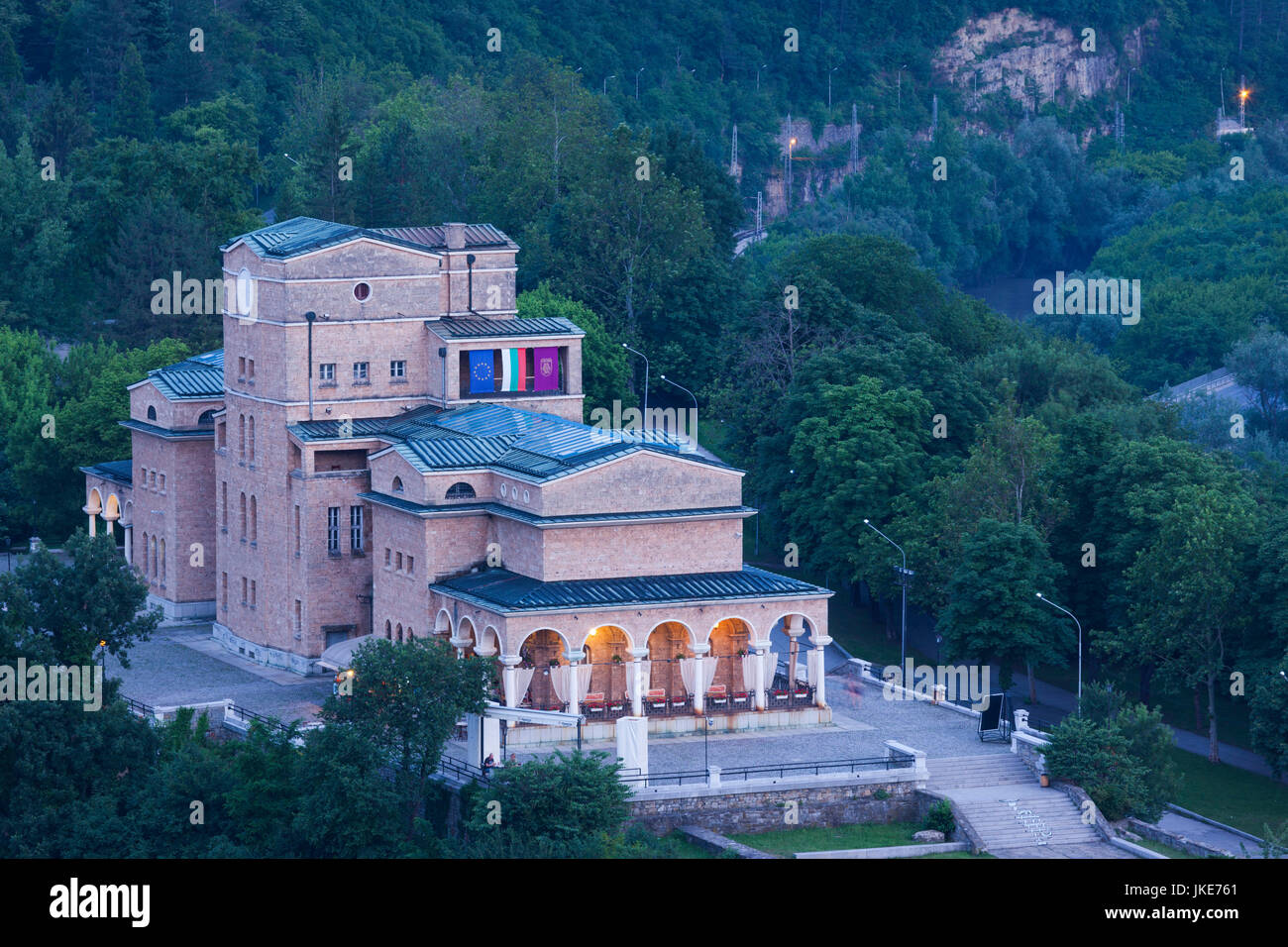 Bulgarien, Mittelgebirge, Veliko Tarnovo, Staatliches Kunstmuseum, dawn Stockfoto