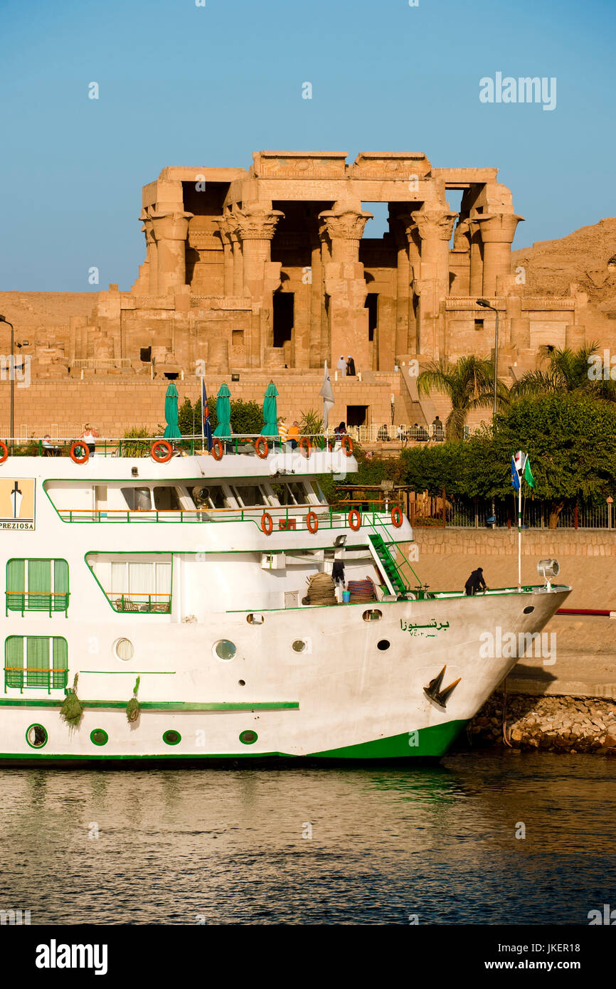 Aegypten, Kom Ombo (Kum Umbu), Doppeltempel von Kom Ombo Stockfoto