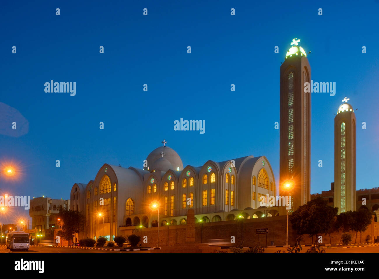 Aegypten, Assuan, Koptisch-Orthodoxe Kathedrale Stockfoto