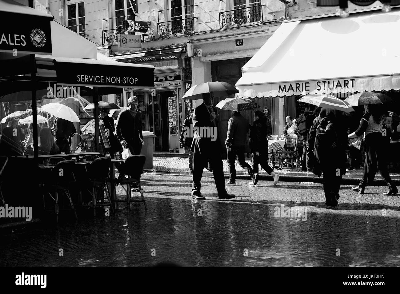 Paris-Straße Leben Stockfoto