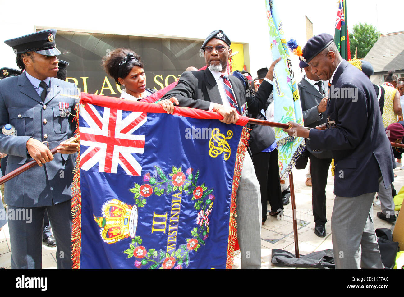 Enthüllung des afrikanischen und karibischen Krieg Memorial mit: Atmosphäre wo: London, Vereinigtes Königreich bei: Kredit-22. Juni 2017: Dinendra Haria/WENN.com Stockfoto