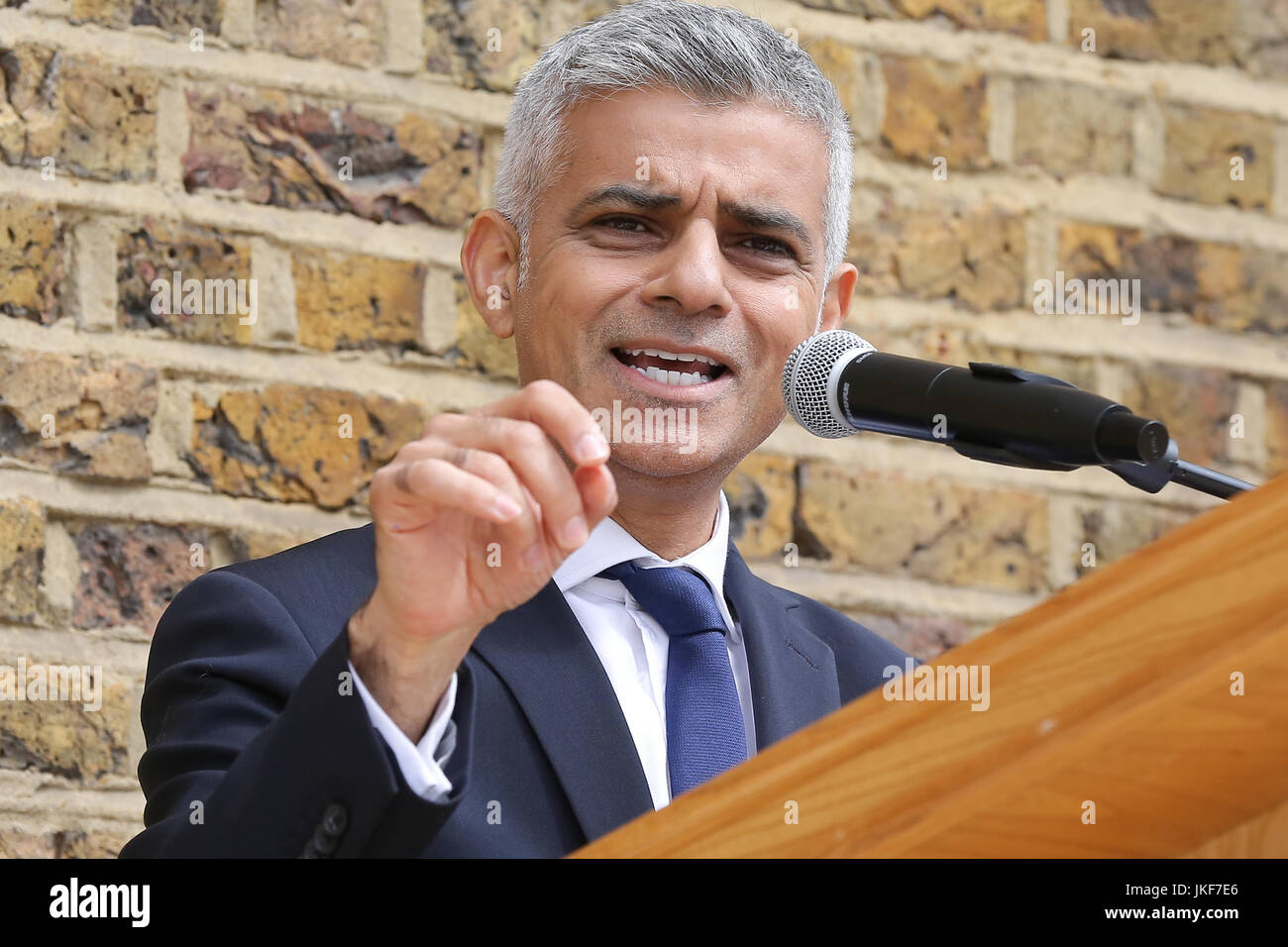 Enthüllung des afrikanischen und karibischen Memorial mit Krieg: der Bürgermeister von London Sadiq Khan wo: London, Vereinigtes Königreich bei: Kredit-22. Juni 2017: Dinendra Haria/WENN.com Stockfoto