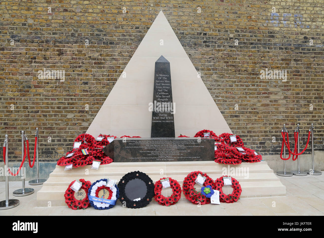 Enthüllung des afrikanischen und karibischen Krieg Memorial mit: Atmosphäre wo: London, Vereinigtes Königreich bei: Kredit-22. Juni 2017: Dinendra Haria/WENN.com Stockfoto