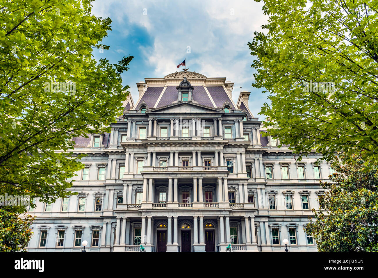 Executive Office Building Dwight Eisenhower Altbau, Vice President Büro Washington DC.  Befindet sich neben dem weißen Haus, erbaut von 1871 bis 1888 Stockfoto