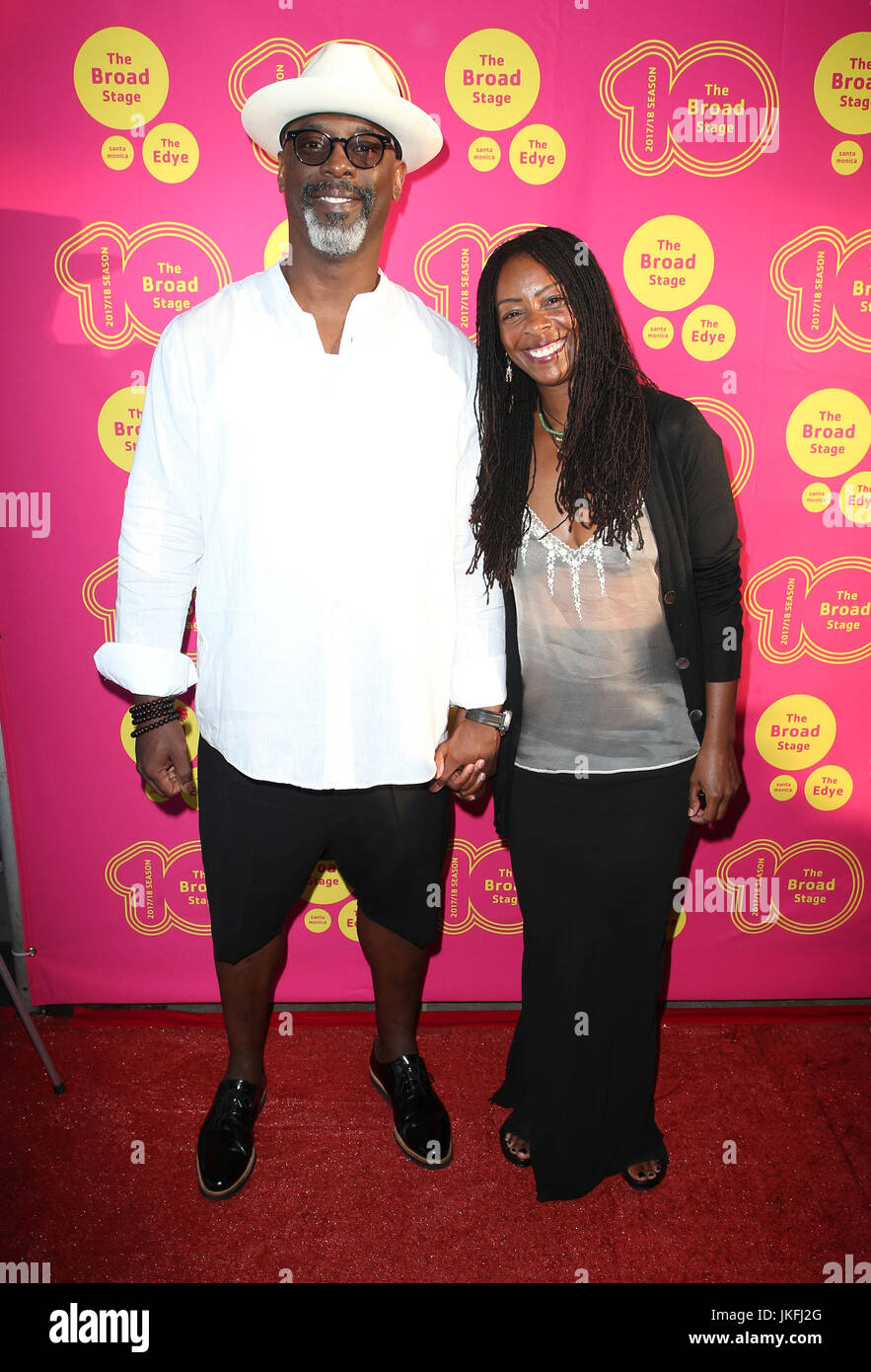 Santa Monica, Kalifornien, USA. 21. Juli 2017. 20. Juli 2017 - Santa Monica, Kalifornien - Isaiah Washington, Jenisa Garland. '' Dazu geboren '' Premiere. Bildnachweis: F. lernen/AdMedia Credit: F. lernen/AdMedia/ZUMA Draht/Alamy Live-Nachrichten Stockfoto