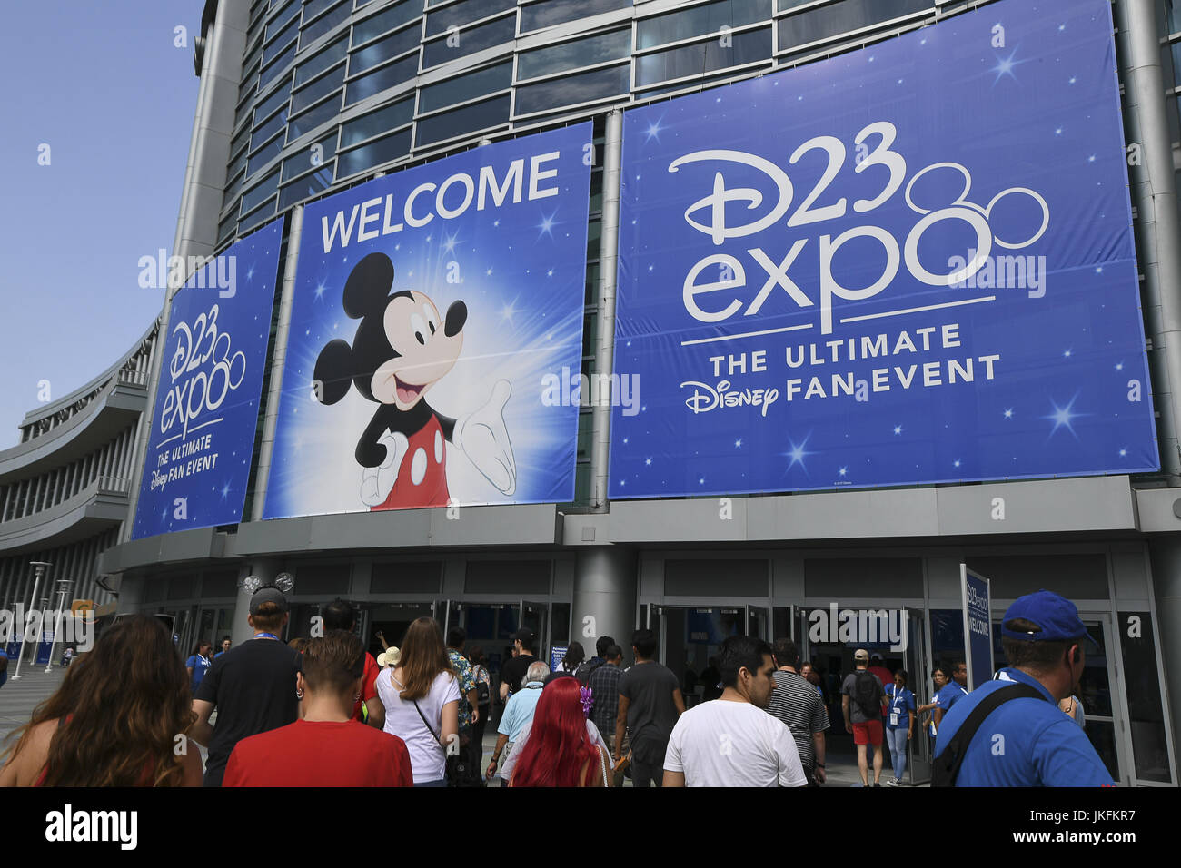 Anaheim, CA, USA. 16. Juni 2017. Alle die Magie und Spannung aus der Vergangenheit, Gegenwart und Zukunft der Disney Unterhaltung kommt zusammen unter einem Dach bei D23: die offizielle Disney-Fan-Club präsentiert D23 Expo. Seit 2009 feiert der halbjährlichen D23 EXPO alle Magie, Wunder und Abenteuer von Disney. Bildnachweis: Dave Anlagenteile/ZUMA Draht/Alamy Live-Nachrichten Stockfoto