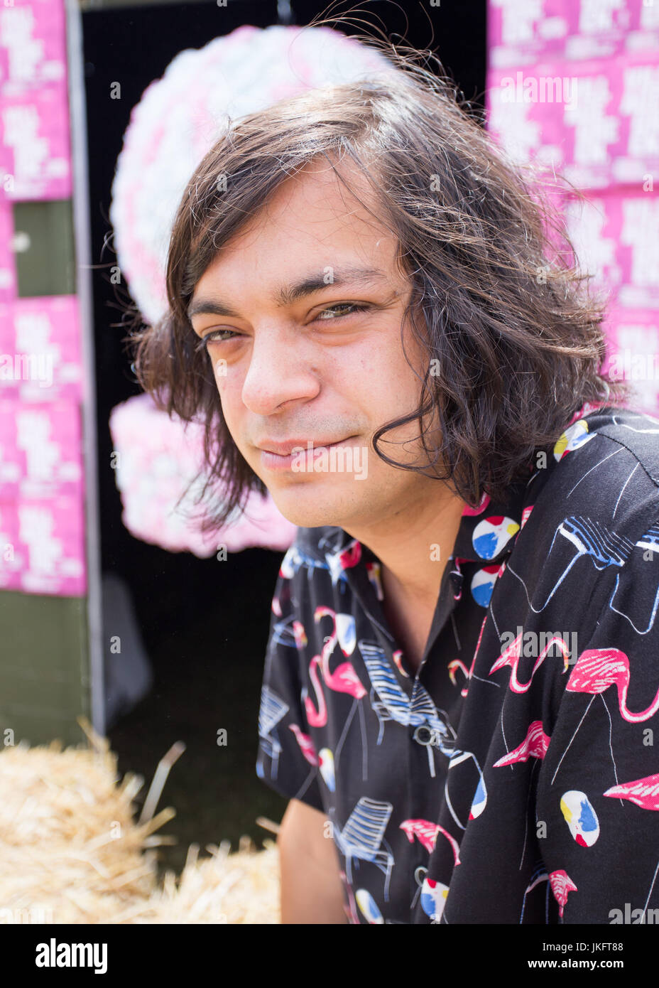 Sam Duckworth, Get Cape Wear Cape Fly, Dorf grünen Festival, Southend, Essex © Clarissa Debenham / Alamy Stockfoto
