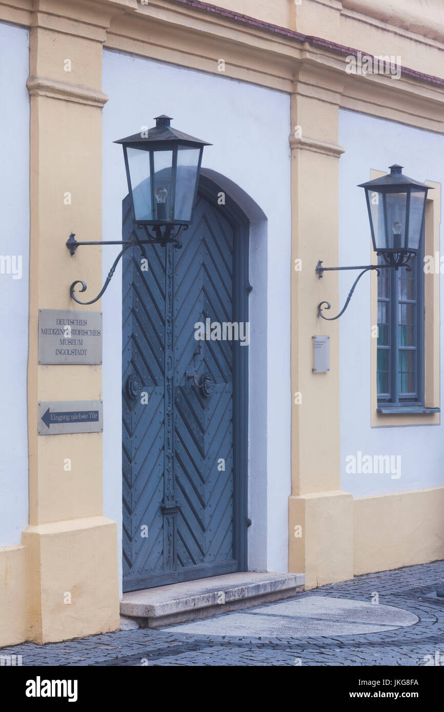 Deutschland, Bayern, Ingolstadt, Alte Anatomie, German Medical History Museum, berühmten 19. Jahrhundert medizinische Schule und Einstellung für den Beginn der Erzählung Frankenstein von Mary Shelley Stockfoto