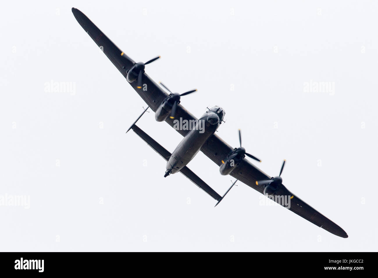 Avro Lancaster PA 474 von der Royal Air Force die Schlacht um England Memorial Flight der RIAT 2017 betrieben werden Stockfoto