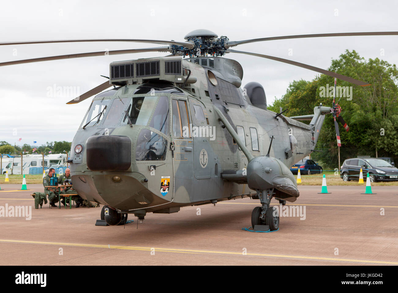 Deutsche Marine Westland Sea King Mk 41 89 70 Hubschrauber Static Display der RIAT 2017 Stockfoto