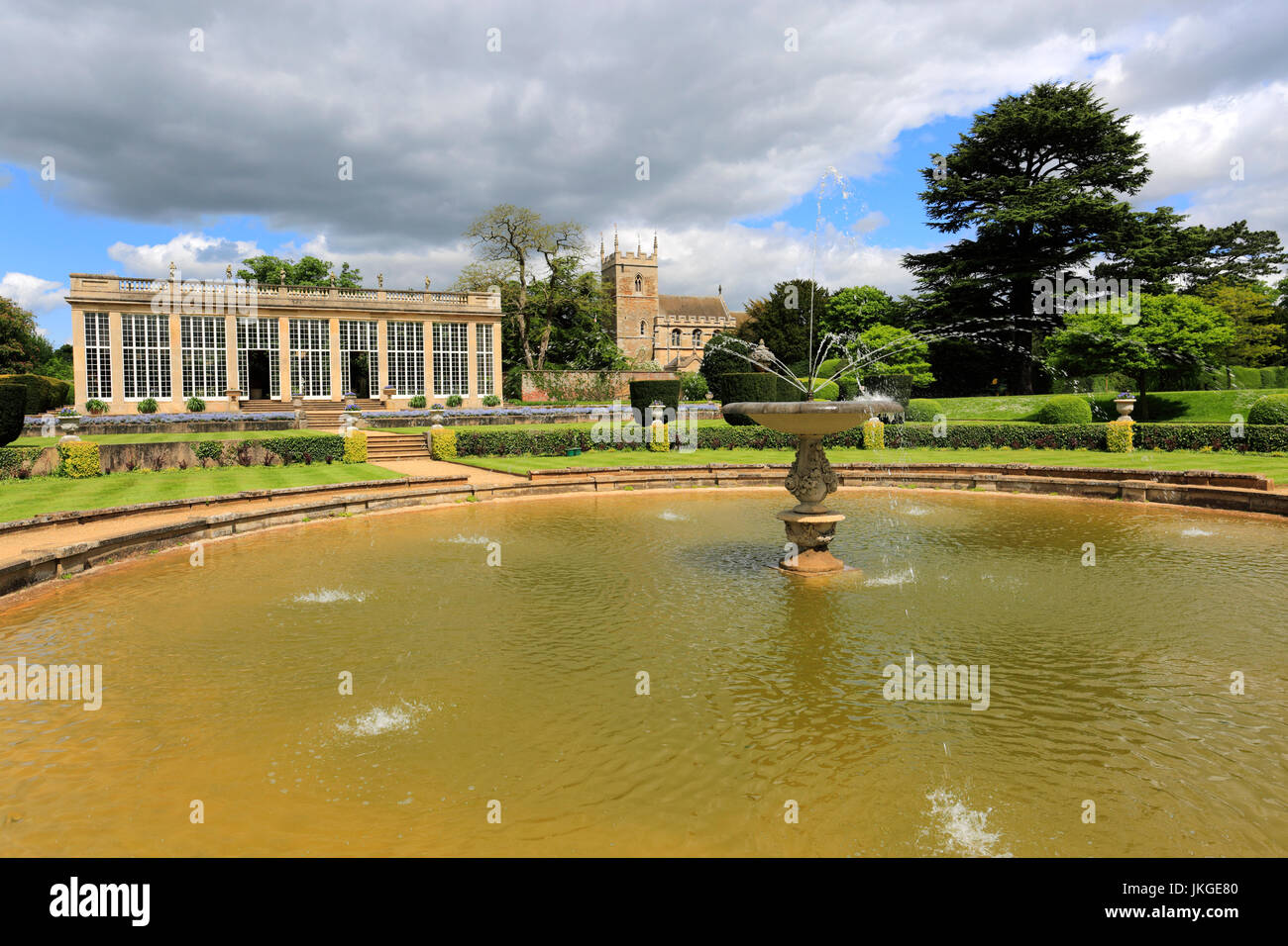 Belton House und Gärten; Belton Dorf; Lincolnshire; England; UK Stockfoto