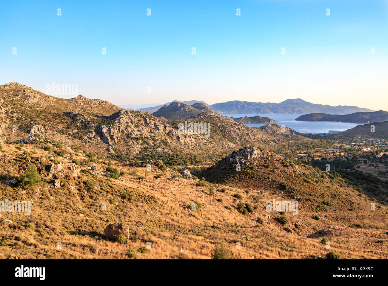 Berge in der Nähe von Sogut Dorf in Marmaris, Türkei Stockfoto