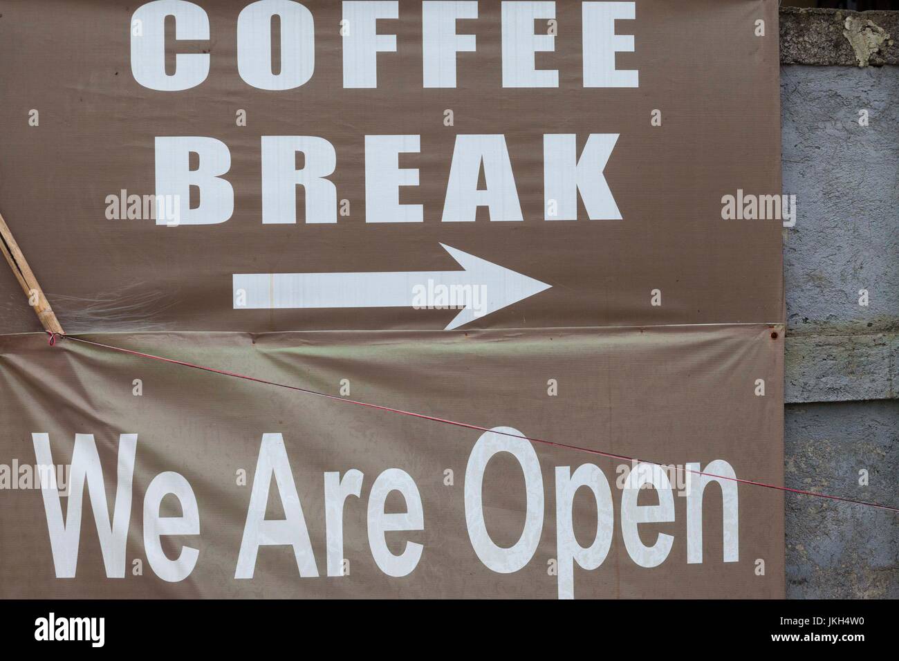 Kaffee Ort Stockfoto