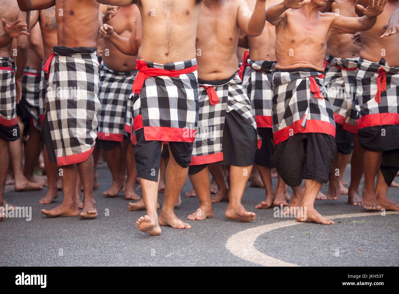 Traditionelle, Kecak Tanz Stockfoto