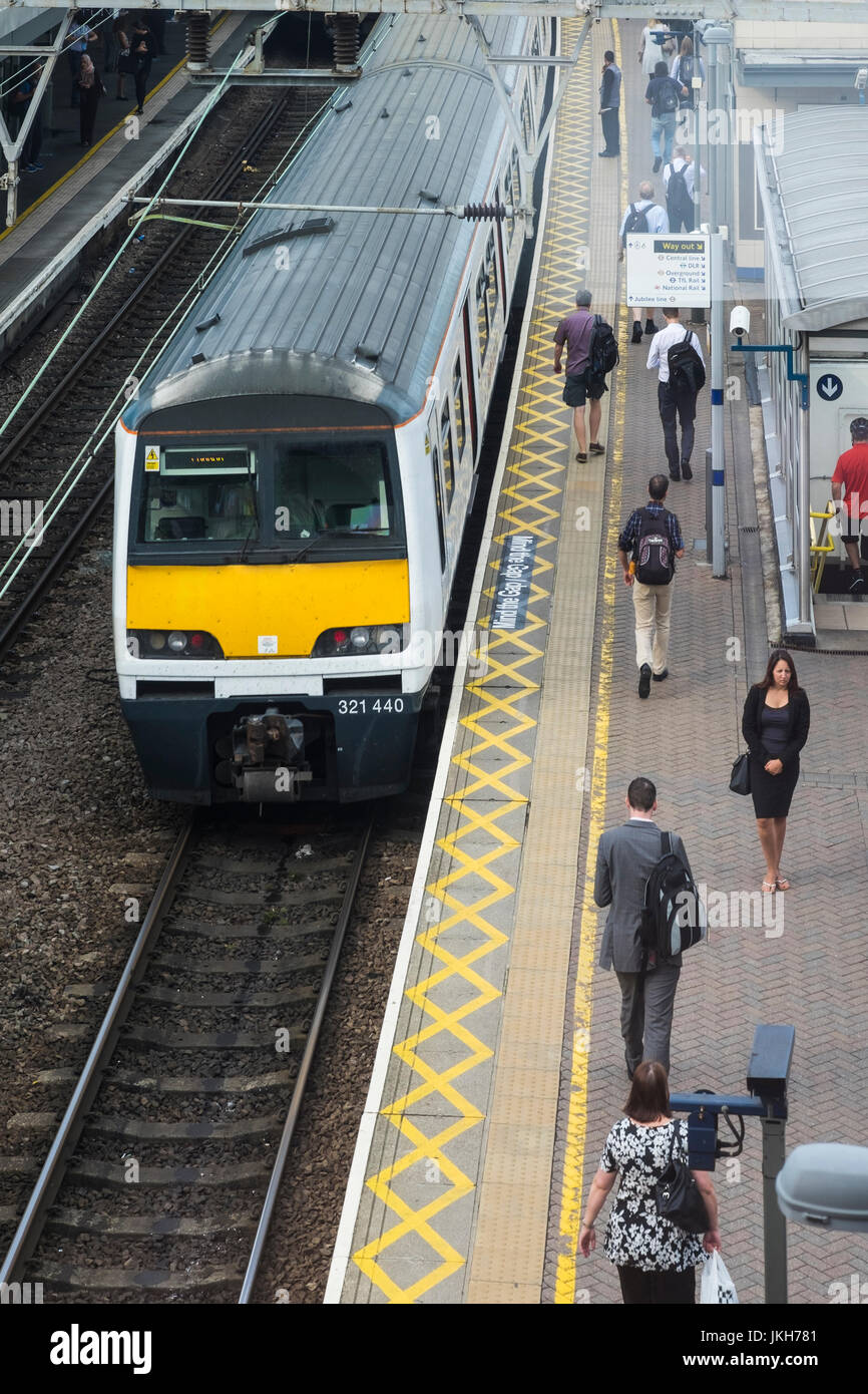 Stratford Railway Station, Borough of Newham, London, England, Vereinigtes Königreich Stockfoto