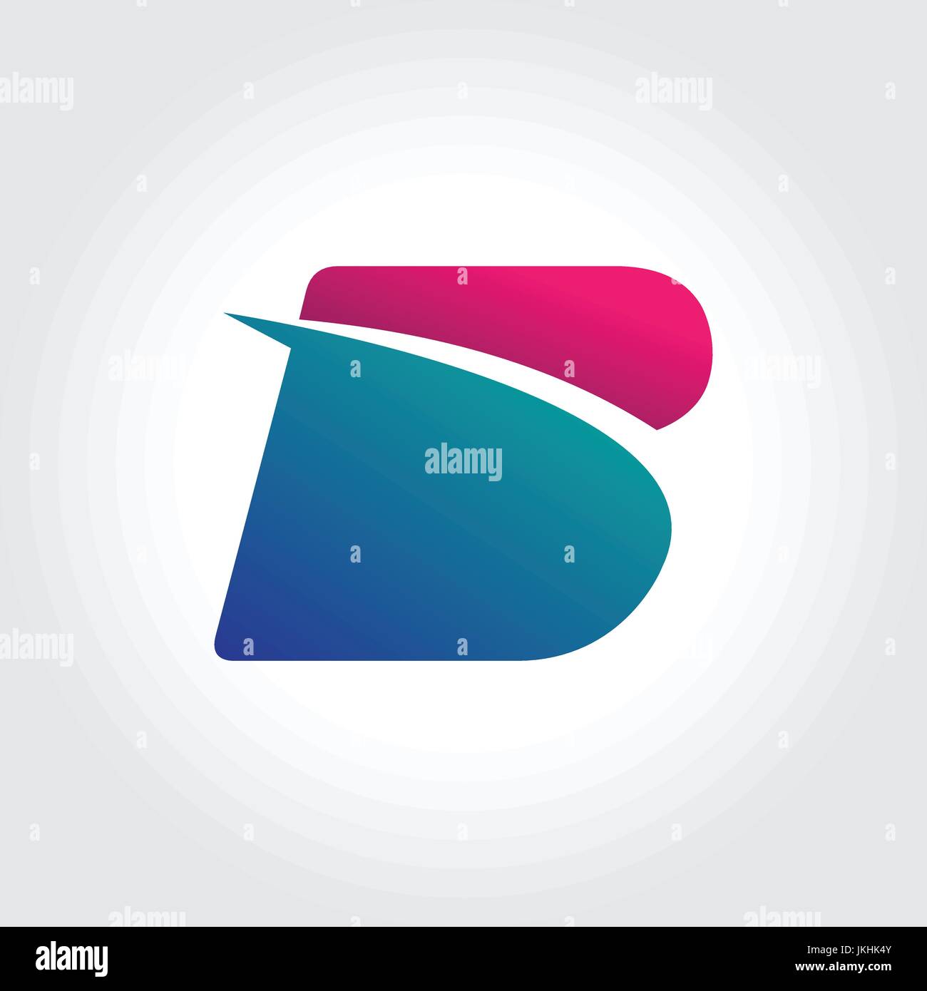 Kreative Buchstabe B Symbol Design Stock Vektor