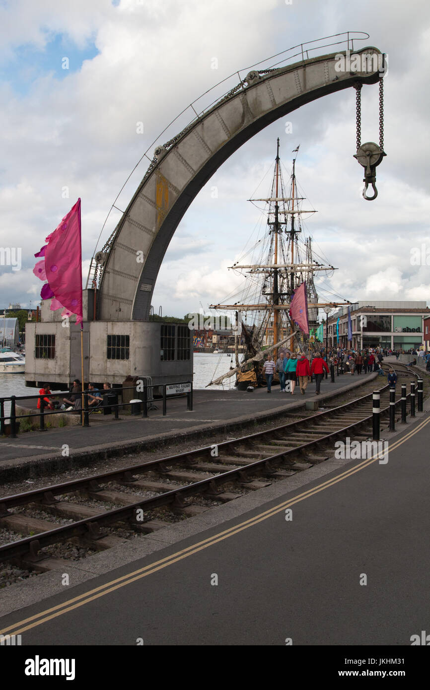 BRISTOL: Fairbairn Steam Crane Stockfoto