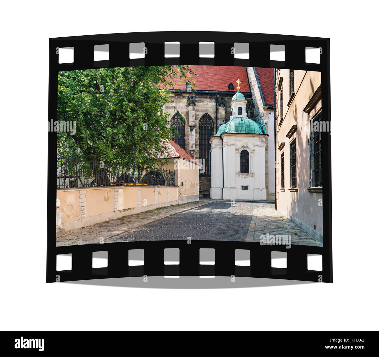 Blick auf die äußere Kapelle der Kathedrale von St. Martin, John gewidmet der barmherzige, Bratislava, Slowakei, Europa Stockfoto