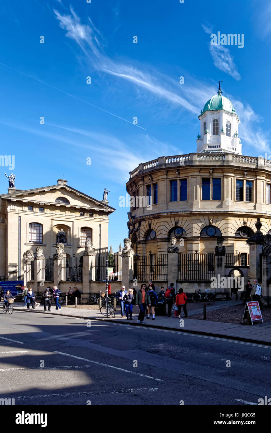 Das Sheldonian Theatre, Broad Street, Oxford, Vereinigtes Königreich. Stockfoto