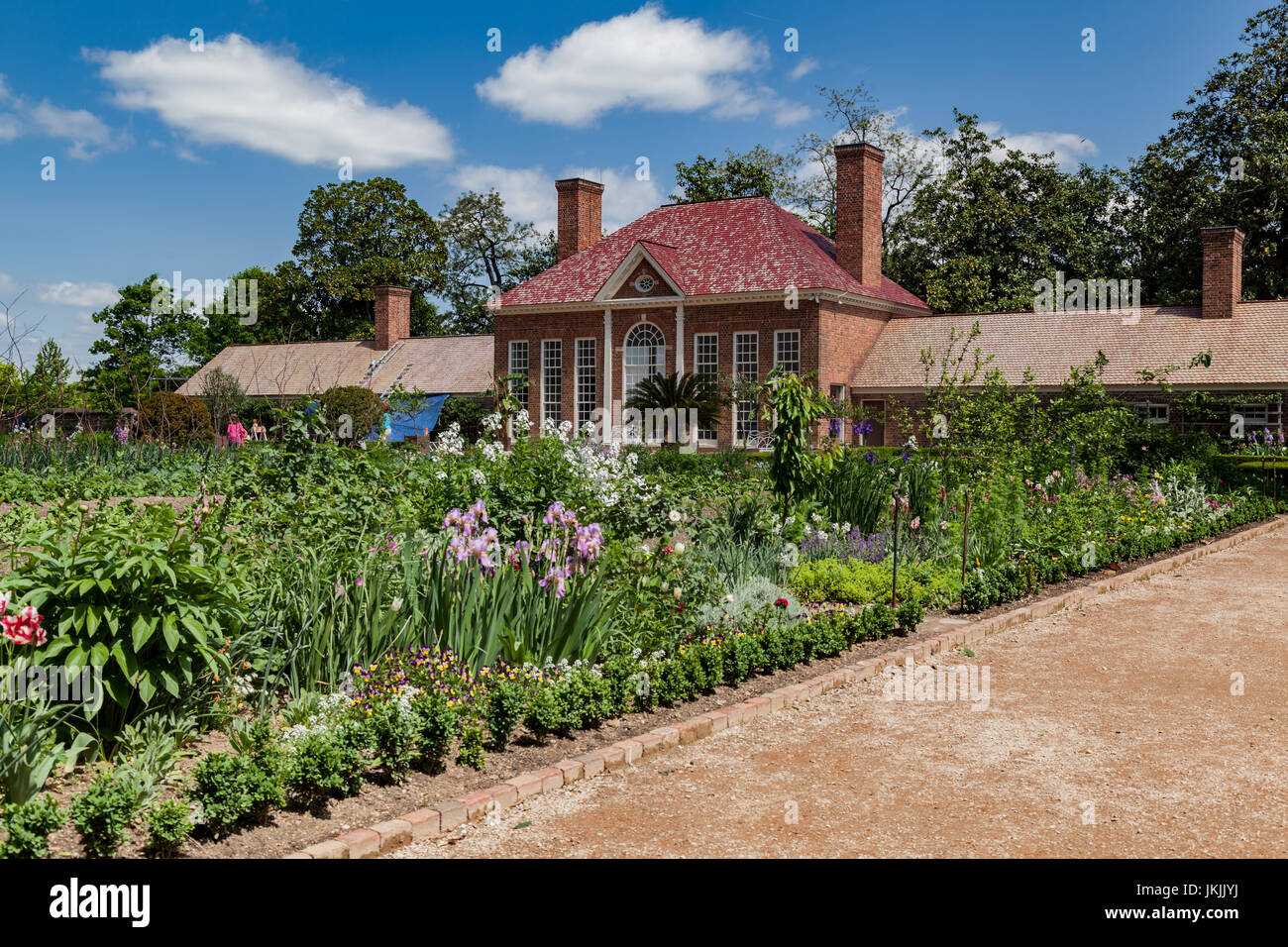 Mount Vernon Garten Stockfoto