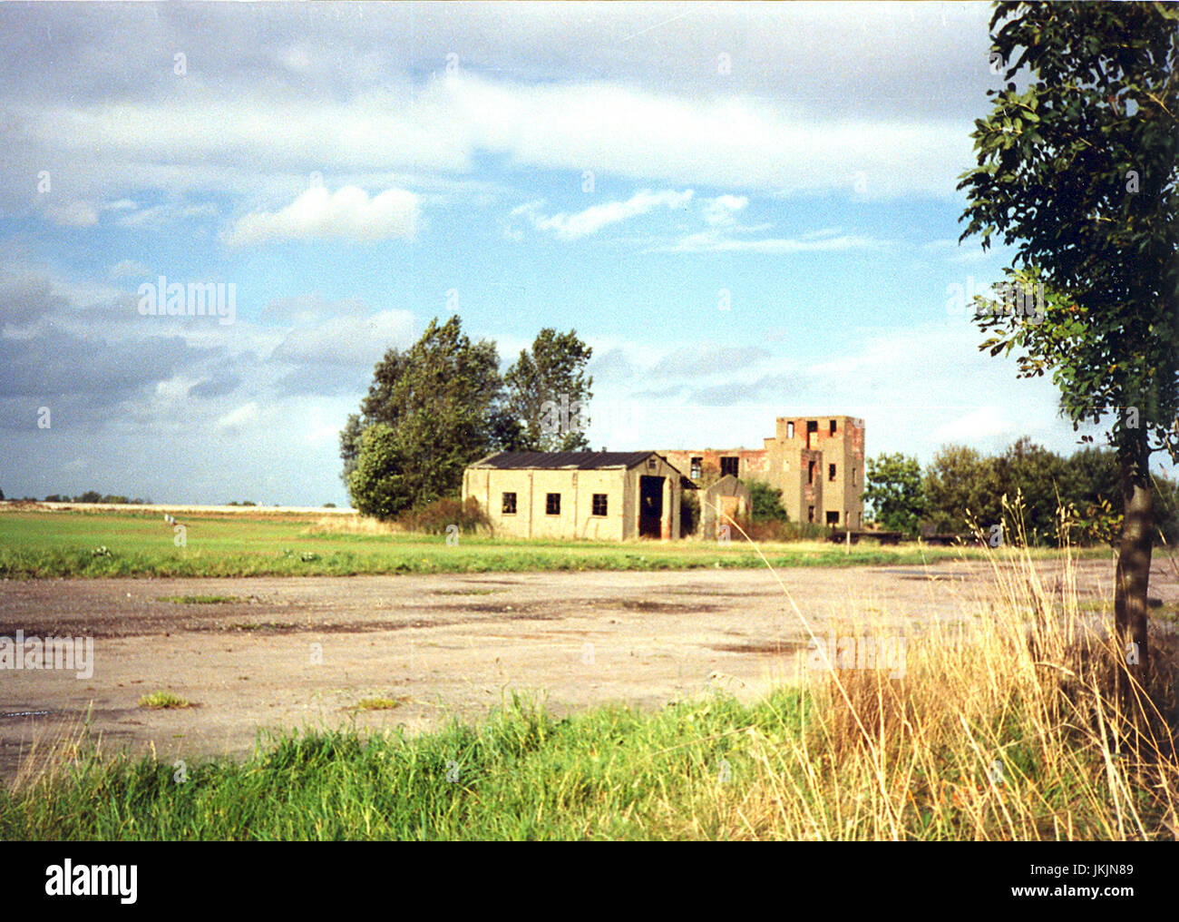 USAAF Goxhill, Lincolnshire, militärische Kontrollturm Stockfoto