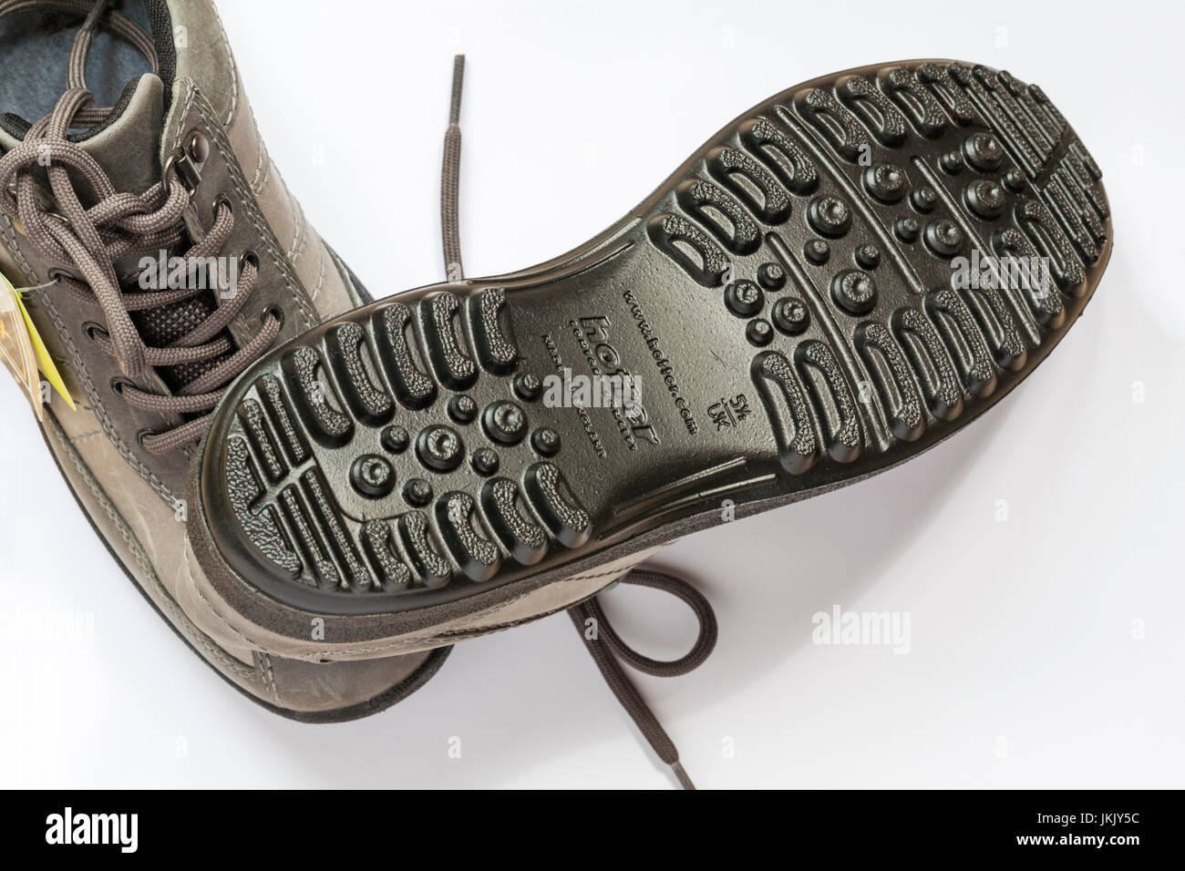 Paar von heißer Gor-tex Wanderschuhe Schuhe, eine alleinige heißer Komfort classic in England gemacht Stockfoto