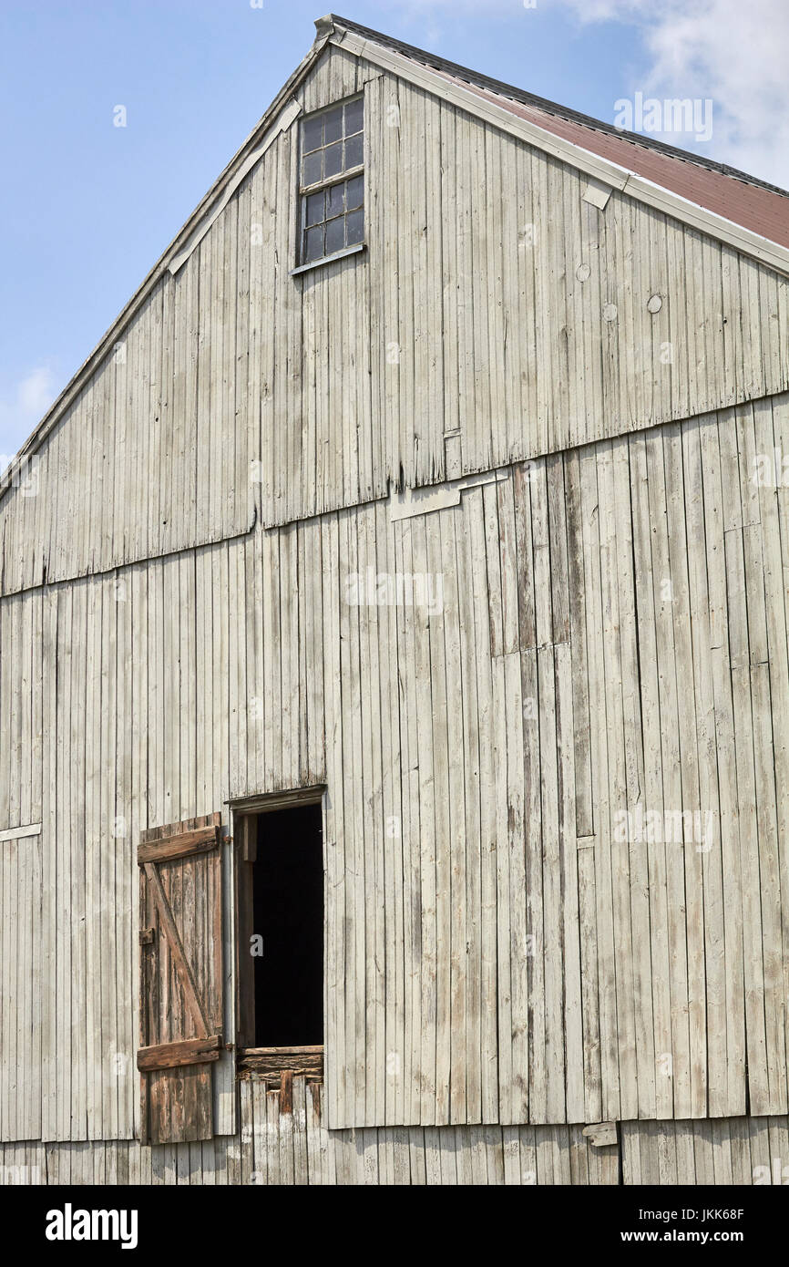 Eine Scheune auf einem Bauernhof der Amischen in Lancaster County, Pennsylvania, USA Stockfoto
