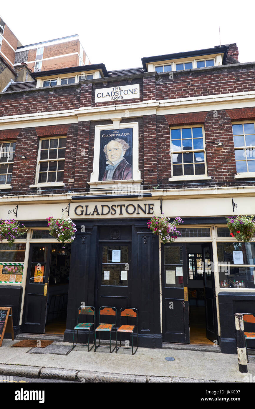 Gladstone Arme Wirtshaus, Lant Street, Stadtteil Southwark, London, UK Stockfoto