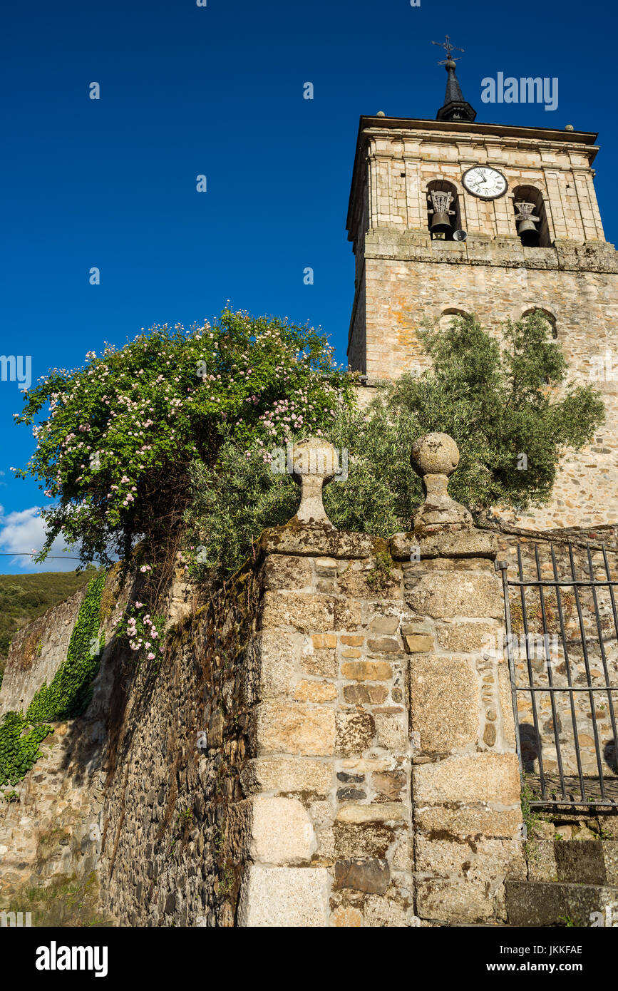 Iglesia de San Nicolás, Wieden, Galizien, Spanien. Camino de Santiago. Stockfoto