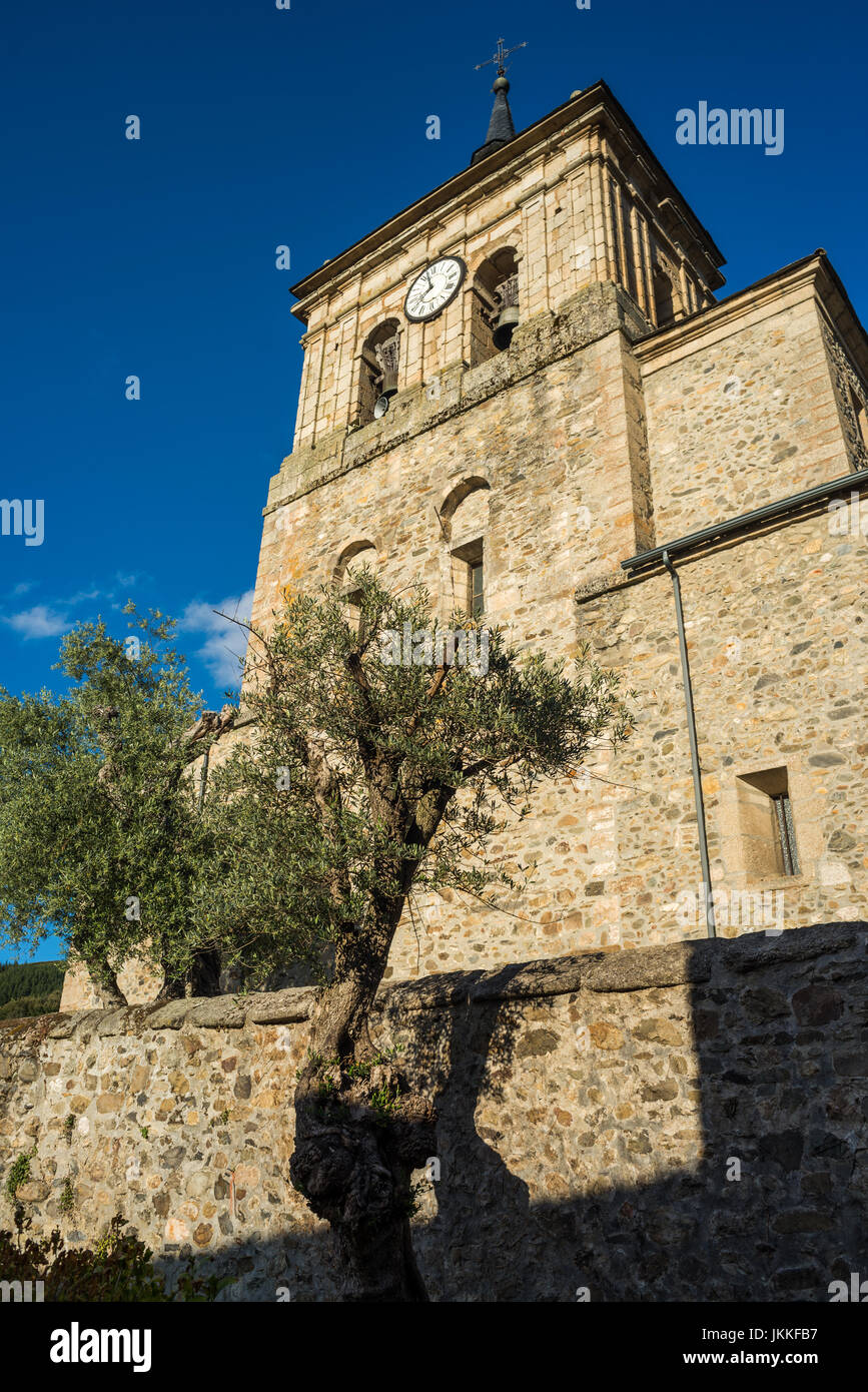 Iglesia de San Nicolás, Wieden, Galizien, Spanien. Camino de Santiago. Stockfoto
