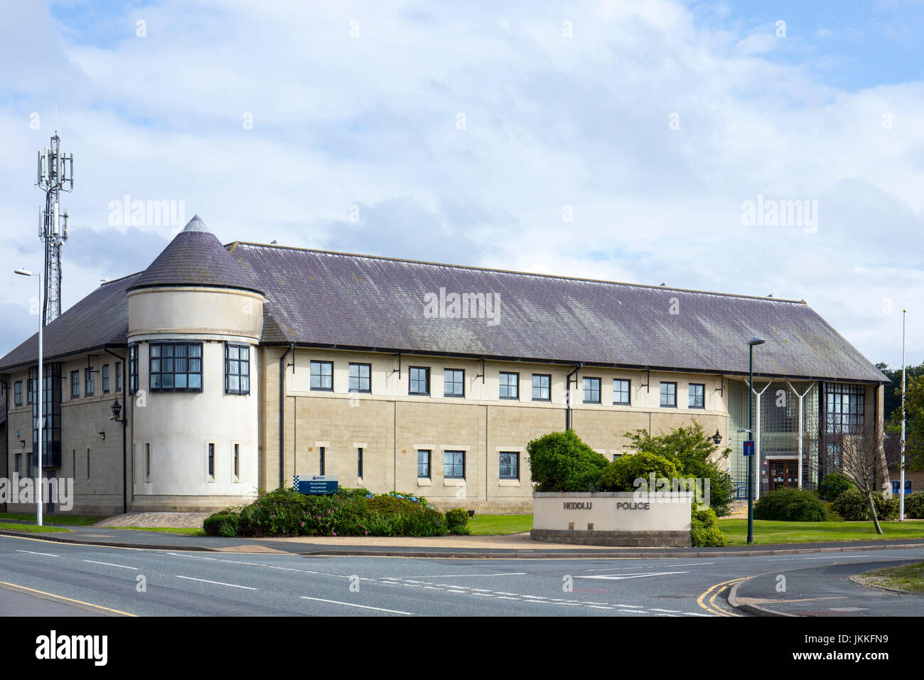 Polizeistation in Aberystwyth Ceredigion Wales UK Stockfoto