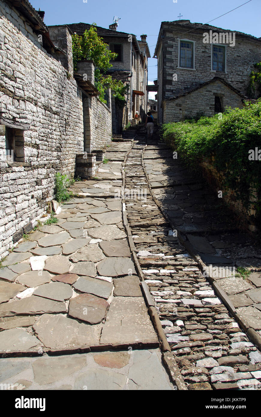 Zagoria Bergdörfer, Griechenland (Dilofo, Skamneli, Laista, Tsepelovo)  08 08 2010 Stockfoto