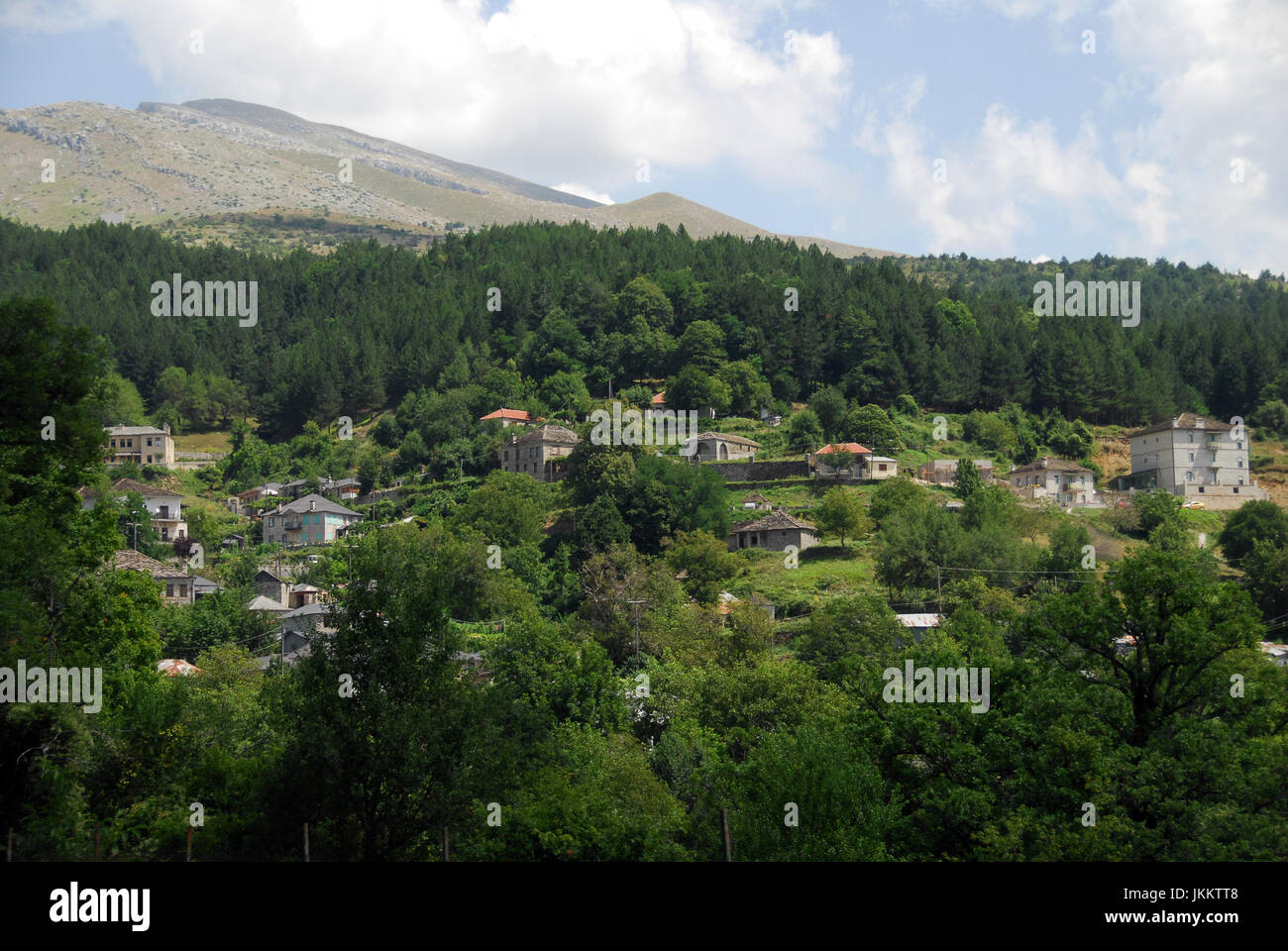 Zagoria Bergdörfer, Griechenland (Dilofo, Skamneli, Laista, Tsepelovo)  08 08 2010 Stockfoto