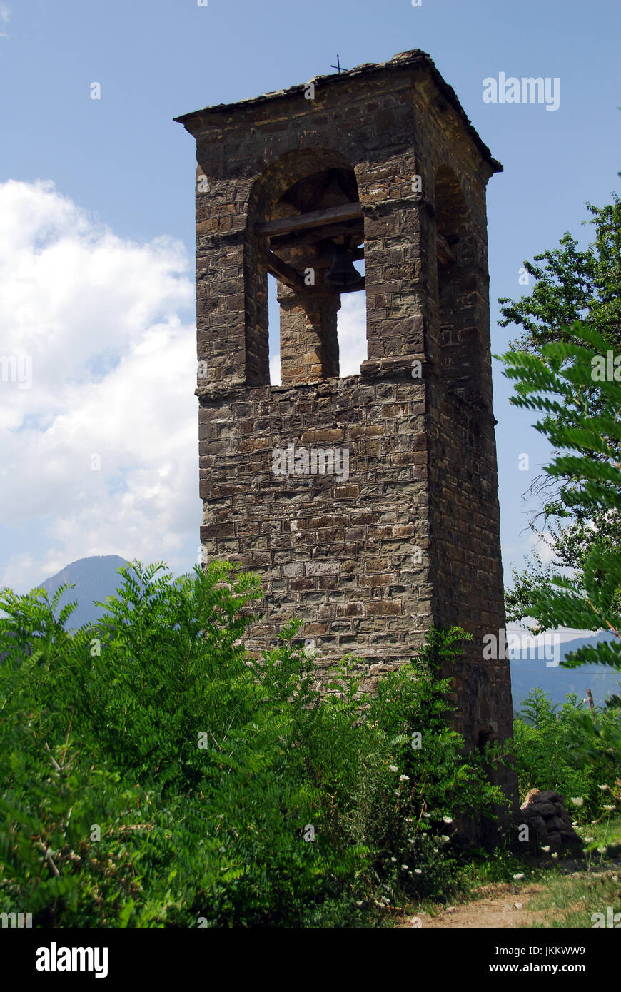 Zagoria Bergdörfer, Griechenland (Dilofo, Skamneli, Laista, Tsepelovo)  08 08 2010 Stockfoto