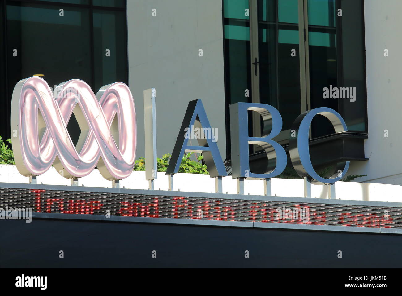 ABC Australien broadcasting. ABC Rundfunk ist Australiens nationale öffentlich-rechtliche Rundfunkanstalt, im Besitz und von der Regierung finanziert. Stockfoto