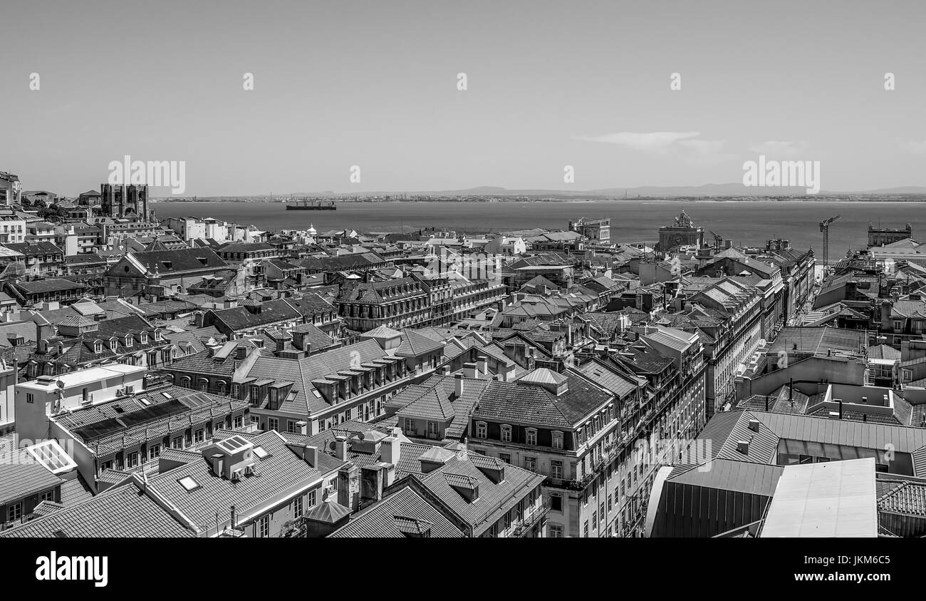 Erstaunlichen Blick über die Stadt Lissabon Stockfoto