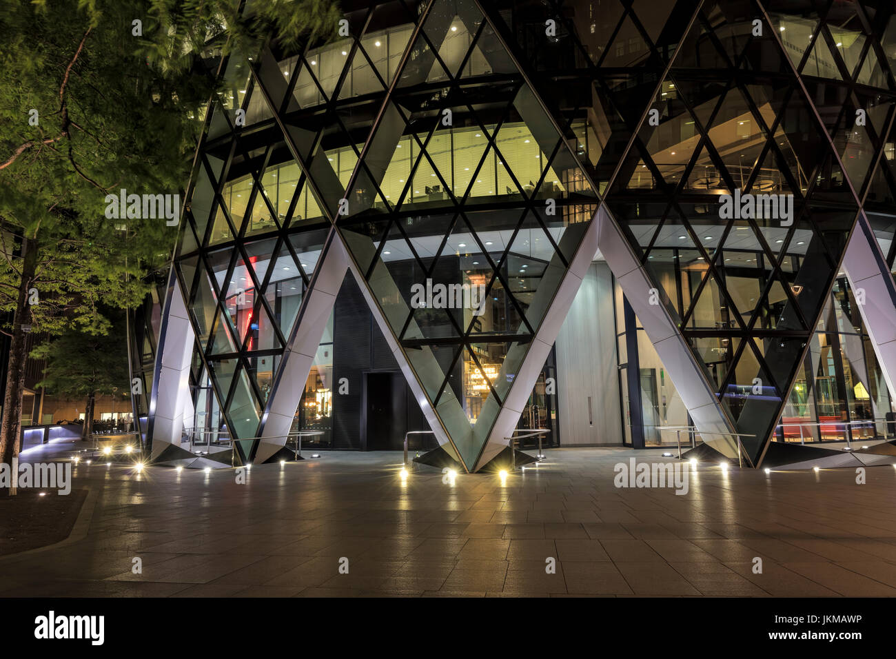 Gurke bei Nacht Foto Stockfoto