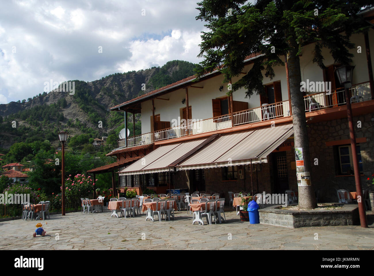 Zagoria Bergdörfer, Griechenland (Dilofo, Skamneli, Laista, Tsepelovo)  08 08 2010 Stockfoto