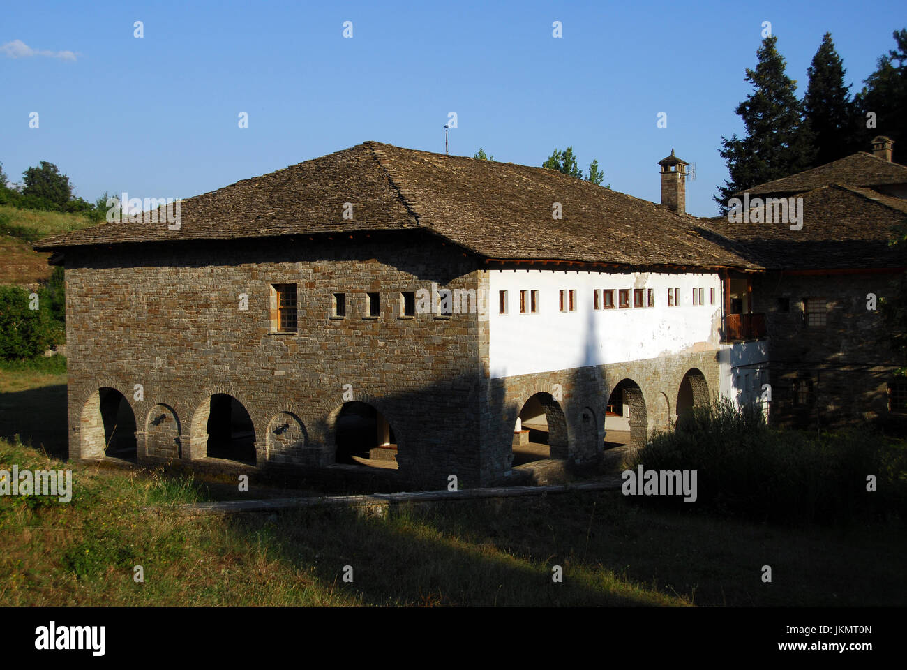 Zagoria Bergdörfer, Griechenland (Dilofo, Skamneli, Laista, Tsepelovo)  08 08 2010 Stockfoto